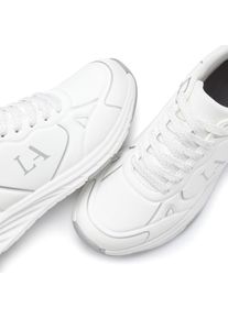 Lascana Witt Damen Sneaker, wei&szlig;/silberfarben, Gr&ouml;&szlig;e 37, 100% Leder