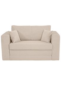 Xora Jugend- UND Kindersofa , T&uuml;rkis , Textil , F&uuml;llung: Schaumstoffflocken,Schaumstoffflocken , 136x78x72 cm , Wohnzimmer, Sofas & Couches, Schlafsofas