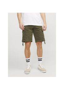 Jack & Jones Jack & Jones, Herren, Cargohose &raquo;JPSTCOLE TUCKER CARGO SHORTS LNG SN&laquo;, olive night detail:solid, S, N-Gr, Coole Cargo Short von jack & Jones