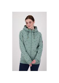 Ankerglut, Unisex, ankerglut Kapuzensweatshirt &raquo;ANKERGLUTWELLE&laquo;, Auch in Grossen Gr&ouml;ssen erh&auml;ltlich, grau, 48 (XL), Mit Reissverschluss und grosser 