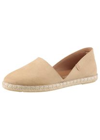 VERBENAS, Unisex, VERBENAS Espadrille &raquo;CARMEN SERRAJE&laquo; , Schlupfschuh, Sommerschuh, Loafer mit typischem Jute-Rahmen, sand, 38, Gelenkoffenes, 