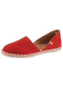 VERBENAS, Unisex, VERBENAS Espadrille &raquo;CARMEN SERRAJE&laquo; , Schlupfschuh, Sommerschuh, Loafer mit typischem Jute-Rahmen, rot, 38, Gelenkoffenes, 