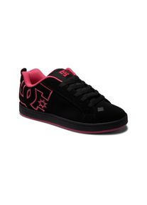 DC Shoes, Unisex, DC Shoes Sneaker &raquo;Court Graffik&laquo;, schwarz, schwarz, pink, 6(37), Nubukleder- und/oder Lederobermaterial...