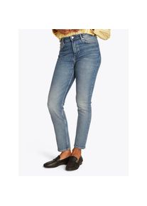 Tommy Hilfiger, Unisex, Slim-fit-Jeans &raquo;Slim Cigarette High Waist&laquo; mit Logo-Badge, in blauer Waschung, seli, 25, L&auml;nge 28, Slim-Fit Jeans - 