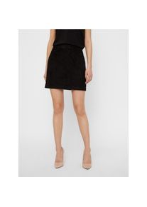 V&eacute;ro Moda Vero Moda, Unisex, Lederimitatrock &raquo;VMDONNADINA FAUXSUEDE SHORT SKIRT&laquo;, schwarz, L (40), Modischer Minirock von VERO MODA