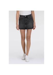 Levi's Levi's, Unisex, Jeansrock &raquo;ICON SKIRT&laquo; mit Used-Effekten und ausgefransten Kanten, schwarz mirror, 27, Rock von Levi's