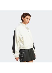 adidas Sportswear, Unisex, adidas Sportswear Trainingsjacke &raquo;STADIUM&laquo; aus Polyester und Baumwolle, f&uuml;r Erwachsene, sanftes wei&szlig;, schwarz, L, Eine 