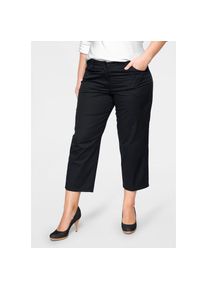 KjBRAND, Unisex, KjBRAND 7/8-Hose &raquo;Babsie: bequemer Oberschenkel&laquo; Sommerlich, leichter Baumwoll-Stretch, schwarz, 44, N-Gr, 7/8 Hose im 5-Pocket-Style