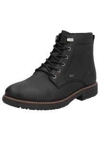 Rieker, Herren, Winterstiefelette , Urban-Stiefelette, Winterboots mit wasserabweisender TEX-Membran, schwarz, 41, Schn&uuml;rstiefelette mit praktischem 
