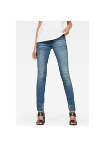 G-Star Raw G-Star, Unisex, G-STAR Skinny-fit-Jeans &raquo;Ly Mid Waist Skinny&laquo; moderne Version des klassischen 5-Pocket-Designs, schwarz used, 30, L&auml;nge 30, Jeans "Mid