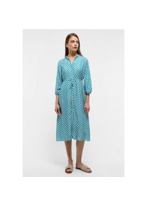 Eterna, Unisex, Blusenkleid &raquo;LOOSE FIT&laquo;, azurblau, 44, Normalgr&ouml;ssen, R&uuml;schenkragen