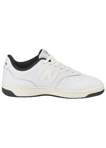 New Balance, Unisex, Sneaker &raquo;BB80&laquo; von dem 550 inspiriert, wei&szlig;, sea salt, schwarz, 39,5, Bequemer Sneaker von New Balance mit Schn&uuml;rung