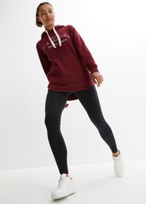 Jogginganzug mit Long-Sweatshirt und Leggings (2-teilig) in rot, Gr&ouml;sse 48/50 (XL), bonprix