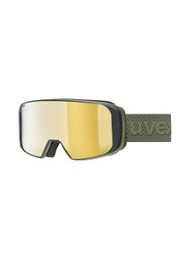 Uvex SAGA TO OTG SKI | Maschere da sci unisex | Montatura: Plastica Nero Oliva | Colore del vetro: Marrone Tinta Forte