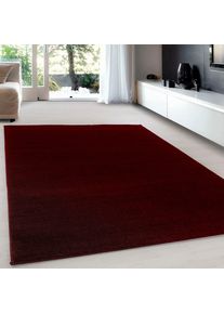 Ayyildiz Teppiche, Teppich &raquo;ATA&laquo; rechteckig 10 mm H&ouml;he Kurzflor, uni, grosse Farbauswahl, robust, auch als L&auml;ufer und in rund, rot, Kunstfaser, 10 mm