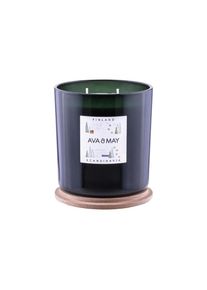 AVA & MAY Ava & May, AVA & MAY Duftkerze &raquo;Finnland Gross&laquo;, gr&uuml;n, Mit diesen s&uuml;ssen und sanft-holzigen D&uuml;ften der nordischen Natur k&ouml;nnen Sie entspannen und 