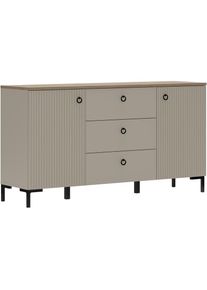Home Affaire, Home Affaire Sideboard &raquo;Luminara&laquo; 1 Stk. tlg. Kommode mit Soft-Close Funktion - 120 oder 150 cm Breite, cashmere (beige), eiche, 