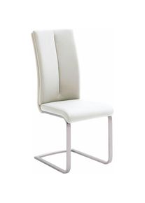 MCA furniture, MCA furniture Freischwinger &raquo;Paulo 2&laquo; (Set) 4 Stk.Stuhl belastbar bis 120 kg, wei&szlig;, 100% Polyurethan, B/H/T: 42 cm x 104 cm x 61 cm