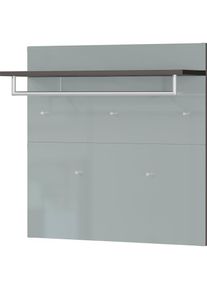 Germania, Germania Garderobenpaneel &raquo;Oakland&laquo;, graphit, silbergrau, Glas, Metall, B/H/T: 96 cm x 30 cm