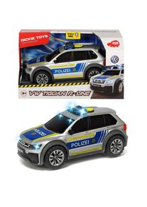 DICKIE TOYS, Spielzeug-Polizei &raquo;VW Tiguan R-Line&laquo;, silberfarben, blau, Einheitsgr&ouml;&szlig;e, Spielzeug-Polizei