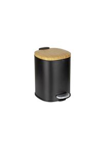 Wenko, Wenko M&uuml;lleimer &raquo;Fianema 3 l&laquo; 1 Beh&auml;lter, schwarz, Stahl, B/H/T: 17 cm x 23,5 cm x 21 cm