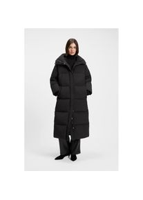 BOSS Orange, Unisex, BOSS Orange Steppmantel &raquo;Pyrani Premium Unisexmode&laquo; mit Stehkragen, arktischer Parka-Stil, schwarz 001, 44, Langer Steppmantel 