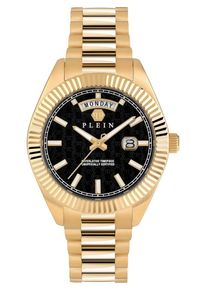 Philipp Plein, Hommes Montre &agrave; affichage analogique, or / noir / blanc