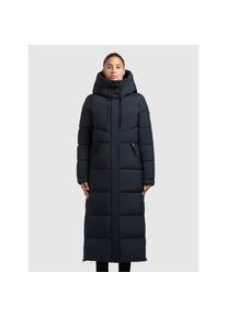 Khujo, Unisex, Khujo Steppmantel &raquo;SHIMANTA5&laquo;, port blau, S (36), Der wadenlange Khujo Mantel SHIMANTA5 hat frostigen Wintertagen so einiges 