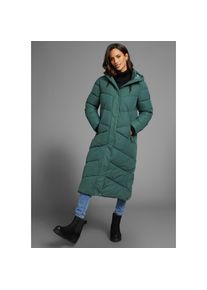 Polarino, Unisex, Steppmantel aus wasserdichtem & windabweisenden Obermaterial, oversize Form, dunkelgr&uuml;n, 40 (M), Langer Steppmantel von Polarino