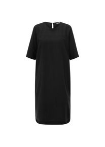 Knowledge Cotton Apparel Damenkleid Lyocell-Leinen Schwarz M
