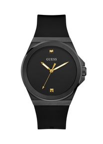 Guess Uhr 'Vinyl' Herren Gr&ouml;&szlig;e One Size gold / schwarz