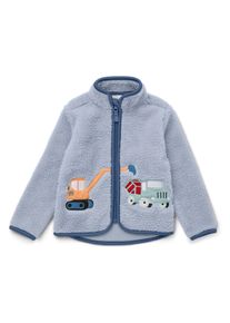 Tchibo - Kinder-Teddyjacke - Baby - Gr. 86/92 - hellblau/print
