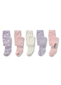 Tchibo - 5 Kinder-Strumpfhosen - Baby - Gr. 74/80 - lila