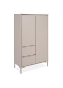 Mid.you Highboard , Kaschmir , Holzwerkstoff , 4 F&auml;cher , 2 Schublade(n) Schubladen , 81x139x40 cm , Kleinm&ouml;bel, Kommoden, Highboards