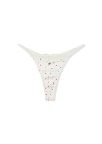 Etam String 'Ballade' Damen Gr&ouml;&szlig;e XL ecru / rot