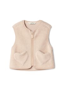 Tchibo - Gilet en polaire teddy pour enfant - taille: 110/116 - beige/blanc