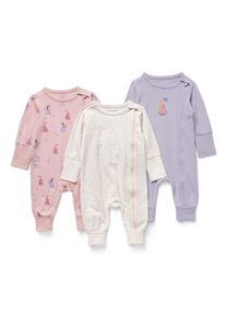 Tchibo - 3 pyjamas pour b&eacute;b&eacute; - B&eacute;b&eacute; - taille: 98/104 - violet/rose/imprim&eacute;