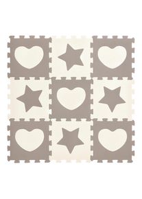 My Baby Lou Bodenpuzzle , Grau, Weiss , Kunststoff , 32x1x32 cm , BPA-frei , Baby- und Kinderm&ouml;bel, Babyzimmer, Kinderzimmer Deko