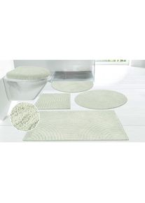 Goodproduct, GOODproduct Badematte &raquo;Ognon, Scandi, Boho, modernes Muster&laquo; H&ouml;he 15 mm rutschhemmend beschichtet fussbodenheizungsgeeignet schnell 