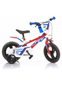 DINO BIKES, Kinderfahrrad &raquo;12" 812L Unisexfahrrad stabiler Stahl-Rahmen, St&uuml;tzr&auml;der, kindgerecht&laquo; 1 Gang mit St&uuml;tzr&auml;dern, Frontschild und coolen 