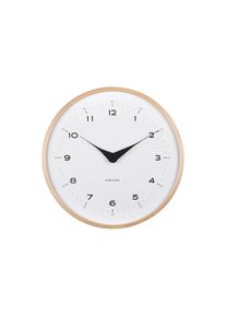 Karlsson, Wanduhr &raquo;Osado Dome 30 cm&laquo;, wei&szlig;, B/H/T: 4,3cm, Abmessungen: 30 x 4.3 cm (DxT)