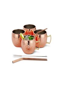 Jelmoli Cocktailglas &raquo;Oak & Steel Moscow Mule 550 ml, 4 St&uuml;ck&laquo;, rosegoldfarben, Edelstahl, 15 cm
