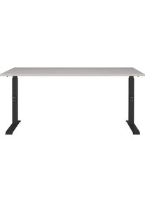 Germania, Germania Schreibtisch &raquo;Lemont&laquo; Mechanisch h&ouml;henverstellbarer Schreibtisch, kaschmir, schwarz, kaschmir, B/H/T: 160 cm x 68 cm x 80 cm