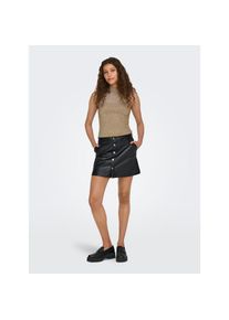 Only, Unisex, Only Lederimitatrock &raquo;ONLAMAZING-LIORA HW FAUX LEAT SKIRT PNT&laquo;, schwarz, S (36), Minirock von Only