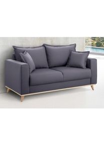 Home Affaire, Home Affaire 2-Sitzer &raquo;Edina&laquo; auch in Baumwollmix-Bezug, im skandinavischem Stol, grau, Webstoff (100% Polyester);Baumwollmix (50% 