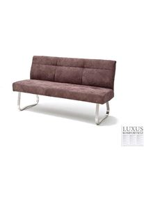 MCA furniture, MCA furniture Polsterbank &raquo;Talena&laquo; mit einem Edelstahl Gestell, in zwei Farbvarianten und zwei Breite, sand, Edelstahl, B/H/T: 160 cm x