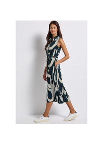 Street One, Unisex, Street One Midikleid Eingrifftaschen mit grafischem Muster und &auml;rmellos, tide blau, 46, N-Gr, &Auml;rmelloses Blusenkleid von STREET 