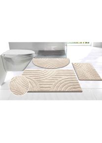 Goodproduct, GOODproduct Badematte &raquo;Regona Scandi, Badvorleger, Badezimmer Teppich, Duschvorleger&laquo; H&ouml;he 10 mm rutschhemmend beschichtet 