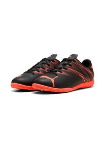 Puma, Unisex, Puma Fussballschuh &raquo;ATTACANTO IT JR&laquo;, Puma schwarz, glowing rot, 37, Obermaterial aus Synthetik