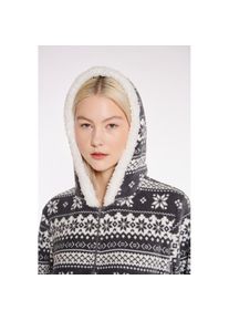 Haily's Haily&rsquo;s, Unisex, HaILY&rsquo;S Fleeceoverall &raquo;LG P RP Me44lly&laquo; perfekt f&uuml;r die Winter und Weihnachtszeit, 6562 grau xmas, M (38), N-Gr, Jumpsuit von HaILY&rsquo;S